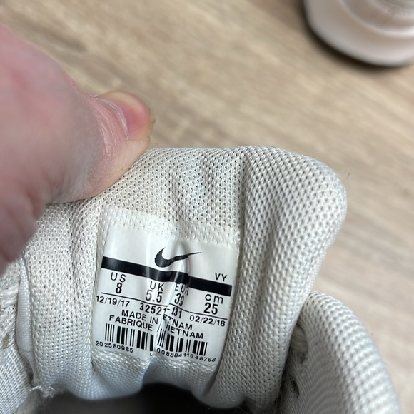 Nike Air Max 90 Shoes Sneakers White Black Leather Textile Size 8 - Picture 9 of 11